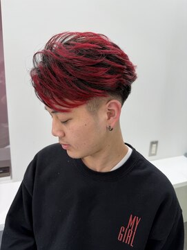 イロウ 山口どうもん店(IROW) メンズブリーチあり赤カラー