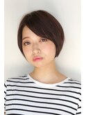 ダークグレージュボブ