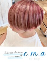 エマヘアデザイン(e.m.a Hair design)&nbsp;ピンクハイライト