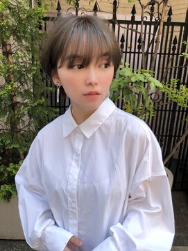 ビューイースト 亀戸 錦糸町(VIEW EAST) 大人かわいいマッシュショートアッシュベージュ