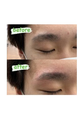 ザ パーム(THE PERM) 時短アイブロウ_センターパート, サイドパート,韓国マッシュ