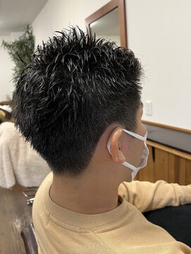 ヘア カフェ クマ(Hair×Cafe KUMA) メンズ刈り上げベリーショート