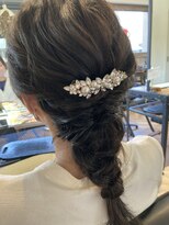 フラクト(FLact)&nbsp;編みおろし_結婚式_ヘアセット