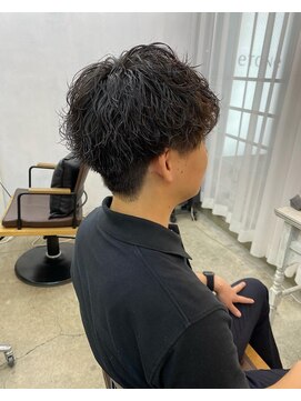 エトネ ヘアーサロン 仙台駅前(eTONe hair salon) 刈り上げマッシュ×波巻きスパイラルパーマ