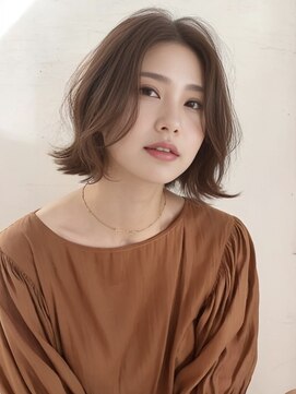 ワンマイル 八潮店(one mile) ナチュラルボブ＊透明感ブラウンカラー【onemile八潮店】
