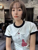 ミンクス渋谷スマートサロン(MINX shibuya smart salon)&nbsp;ショート 姫カット ダークアッシュ 魅力倍増カール シアーカラー