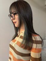 ノラ シブヤ(NORA)&nbsp;レイヤーカット/インナーカラー/ミントカラー/グリーンカラー