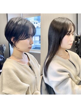 エス 天満扇町(esu) 小顔ショート　30代40代50代　大阪ショート