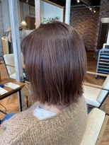 ヘアーショップ エヌアンドエー 越谷店(hair shop N&A)&nbsp;くびレイヤーボブディ×髪質改善ケアカラー ブラウン/ベージュ