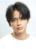 センターパートニュアンスパーマ毛流れフェザーショート吉祥寺