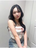 【前田七音】ブルーブラックで透明感カラー♪
