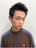 スパイキーショート アップバング メンズショート 20代
