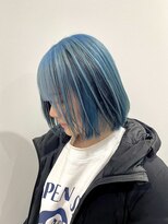 アロハナ 津店(ALOHANA)&nbsp;デザインカラー☆アクアブルー！スライシングローライト