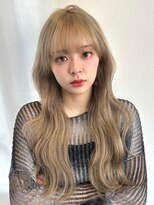 アンニュ(annuy)&nbsp;ハイトーンカラー/ベージュカラー/レイヤーカット/顔周りカット