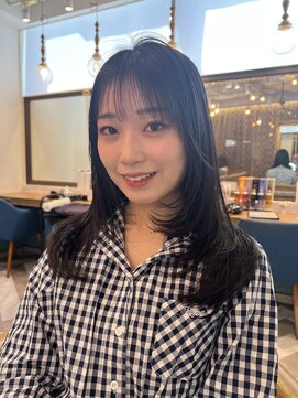 ロンドアベニール 北千住(Lond avenir) オリーブグレー/レイヤーカット/黒髪/マロンベージュ/北千住