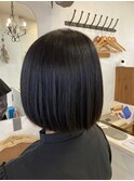 極艶髪髪質改善縮毛矯正×コンパクトボブ小顔ライン顎ラインボブ