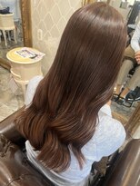 ヘアーアトリエ ラフェル(hair atelier Rafel)&nbsp;ロングヘア/ショコラブラウン/韓国風くびれ巻き