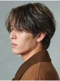 ハイライト/メッシュ/ツイストパーマ/ツーブロック/メンズ