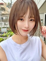 サンドレオ 新宿店(sand Leo) オリーブグレー/ブリーチなし/マロンベージュ/黒髪/小顔/新宿