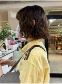 △癖毛風パーマレイヤーパーマウルフパーマボブパーマロブパーマ