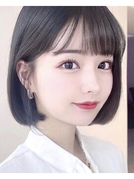 ティア(Tia.) 縮毛矯正/髪質改善トリートメント/ミディアムヘア/グレージュ