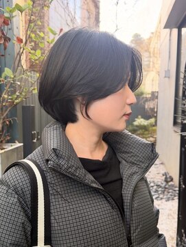 サン 白金台(SUN) ニュアンスパーマの毛流れショートボブ白金目黒