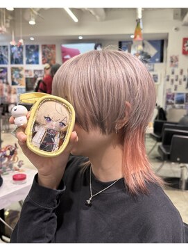 トーキョー オタクヘアー(TOKYO OTAKU HAIR) にじさんじ 風楽奏斗 推しカラー ブリーチカラー ウルフカット