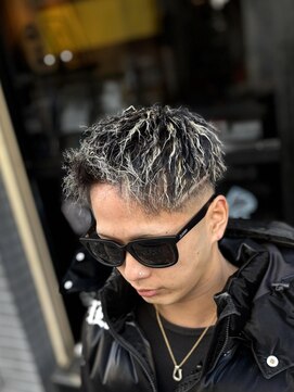 バーバーブロス(BAR BER bro's) 浦安/ツイストスパイラルパーマ/ホワイトメッシュ