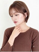 アトラスサロン 札幌大通り(Atras.salon)&nbsp;オレンジブラウンの髪質改善ひし形ショート