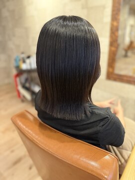 ヘアサロン アプリ(hair salon APPLI) 艶感たっぷり☆大人ナチュラルストレートボブ◎