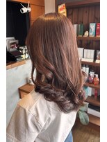 リドルヘアー 石井町店(Riddle HAIR)&nbsp;大人気ブラウンカラー　イルミナカラー　アンバー　艶感　暖色