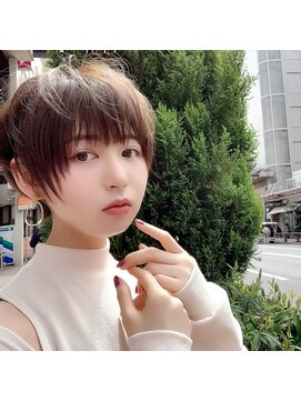 ビューイースト 亀戸 錦糸町(VIEW EAST) 小顔ショートボブ　外ハネボブ アッシュブラウン ネオウルフ