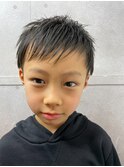 キッズカット 2ブロック刈り上げショート
