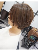 ヘアテリア リュウ 大塚(hair teria ryu) くびれショートボブスタイル×ニュアンスブラウン