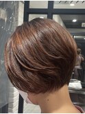 前下がりショートボブ×骨格補正似合わせカット