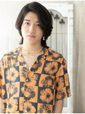 ≪mod's men≫Cカールでルーズなかき上げワイルドウルフヘアトb