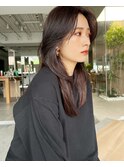 表参道　レイヤーカット　ミディアムレイヤー　韓国レイヤーヘア