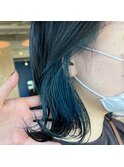 ターコイズブルーの外ハネボブ【1001mille】