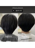 後ろ姿before after