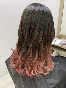 アクト 原宿(ACT) グラデーションカラー/コーラルピンク/ペールピンク