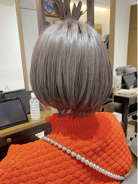 ヘアリゾート粋 新宿三丁目本店 《前地 麻衣》ブリーチ初心者でも◎柔らか見えグレージュ