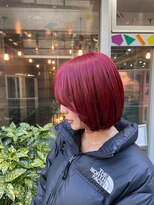 リガナッツ 池袋店(Riganuts)&nbsp;ビビットカラー/まとまるボブ