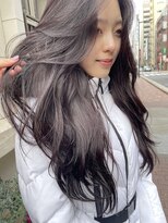 ロングレイヤーカット顔まわりレイヤー顔まわりカット透明感
