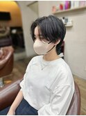 メンズライク センターパート ウルフカット 韓国 奈良 王寺