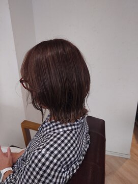 ハーツ(Heart's) 脱白髪染めカラーくびれミディアム