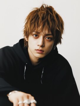 ヘアーサロン フォーメン イデア(hair salon for Men idea) マッシュ ウルフ　ニュアンスパーマ　ベージュカラー【札幌】