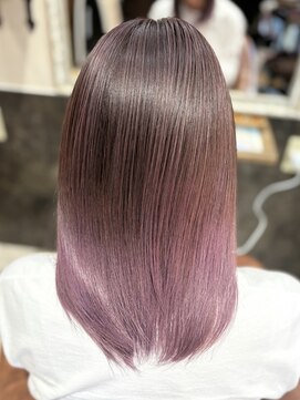 トウカ 船橋駅前店(TOUKA) ダブルカラー/ピンクパープル系/グラデーション［髪質改善］