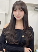 ロングレイヤーカット内巻き顔まわりレイヤーカット