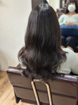 オルクドゥ(Orque deux) ミディアムレイヤーコテ巻き風デジタルパーマ