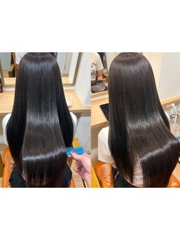 【岐阜駅】真っ直ぐだけの縮毛矯正ではなく自然なふんわり感も叶います◎憧れのさらさらストレートヘアに♪